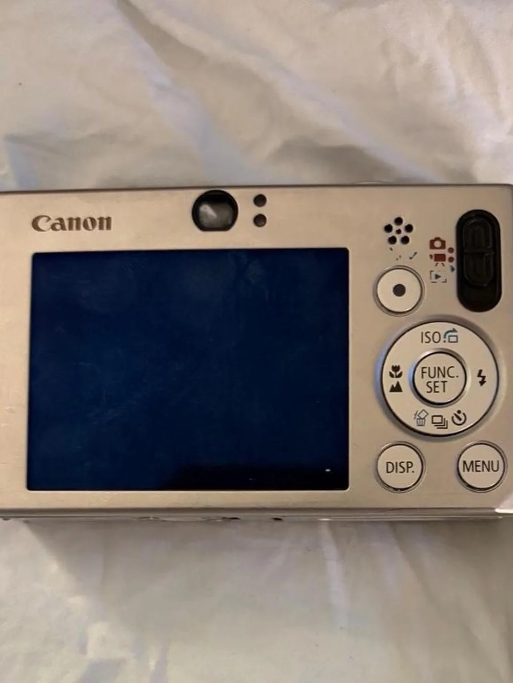 Canon Silver Compact Point-and-Shoot Camera